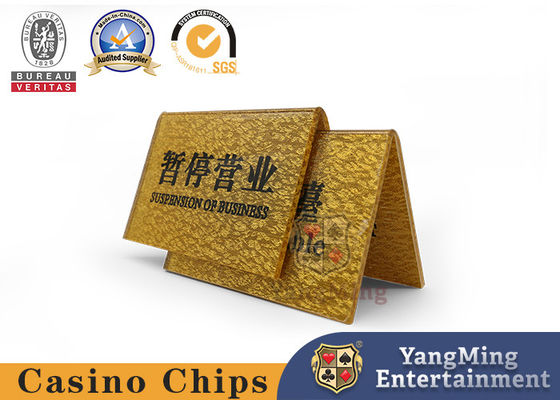 Eco-compatibile, alta trasparenza, carta di credito in oro, schermo acrilico, VIP Clubhouse personalizzato, targa cinese e inglese