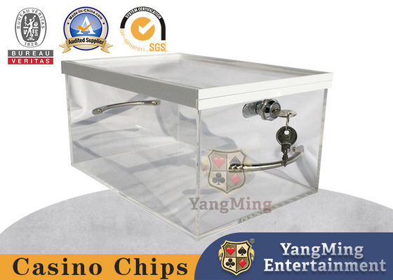 Fabbrica di carte da gioco di lusso personalizzate Disponibile Tenitore Carte Acriliche Full Transparent Cash Cartone Portatile Scatola di Invio