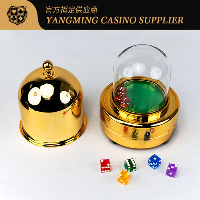 Tavolo da poker VIP di lusso Dedicato Oro brillante Intelligente Tavolo a dadi elettrico Fabbrica Tavolo a dadi di controllo intelligente personalizzato Per il tavolo da gioco
