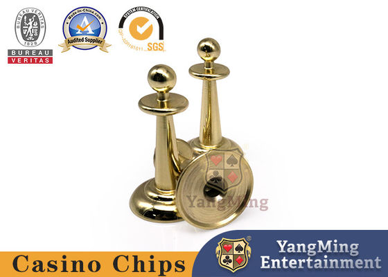 Acciaio inossidabile oro placcato rame Metallo Roulette scommesse Marchio giradischi britannico Poker Tavola a sfere Gioco Marchio Marchio accessori da tavolo