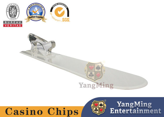 Pala di plastica di gioco della carta dell'ABS di Texas Holdem Table Poker Accessories del baccarat bianca & rossa con la pala