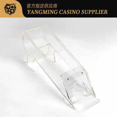 Fully trasparente Spesso asse di ferro personalizzato 6-8 mazzi di carte shuffler baccarat giocare a carte scarpa distributore