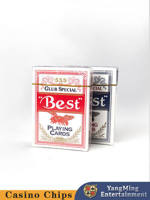 Originale di fabbrica personalizzato 280g Blue Core Card Baccarat Red Blue Bee Poker Table Special Playing Card