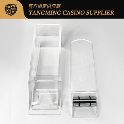 Casinò professionista 8 Deck Poker Capacità Chiara Alte Scarpe Acriliche Da Venditore Per Casinò Baccarat Poker Giochi