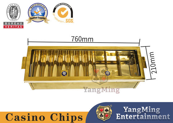Le file di lusso di Chip Rack 100pcs 5 della mazza intorno a stile Chips Holder di plastica hanno glassato il galleggiante del rombo