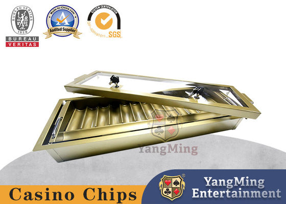 Fabbrica di forniture 14 file Colore oro brillante Gioco d'azzardo Schede galleggianti Schede a doppio lucchetto Schede metalliche Schede con lucchetto