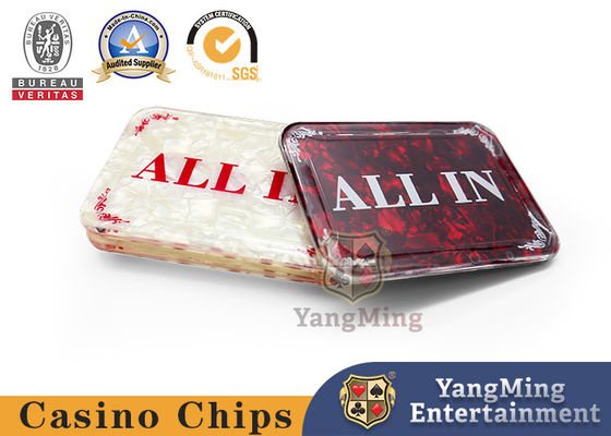 Guardia d'ottone della carta della mazza del bottone del commerciante dei chip di mazza dell'ABS del ferro dell'argilla del black jack del baccarat della mazza del Texas che gioca