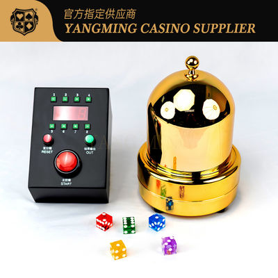 Tazza di dadi elettronica della Tabella artificiale automatica del poker degli accessori del gioco del casinò della copertura traslucida