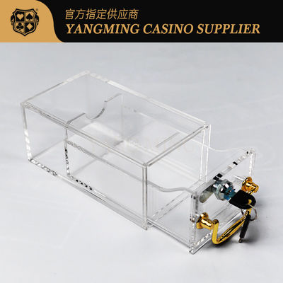 Factory Personalized Acrilic 8 mazzo Blocking Box Casino Club Casual Poker Table Game Poker Box