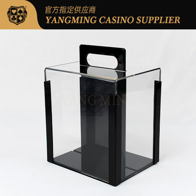 Custodia per chip in acrilico da 1000 yard aggiornata per giochi di poker e casinò Baccarat Club