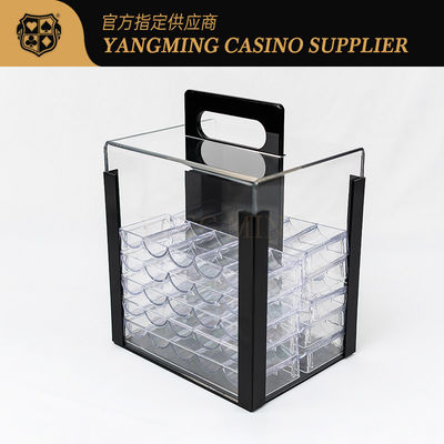 Essentials Poker Gambling 1000 Yard Acrylic Chip Box per Baccarat e altri giochi da casinò