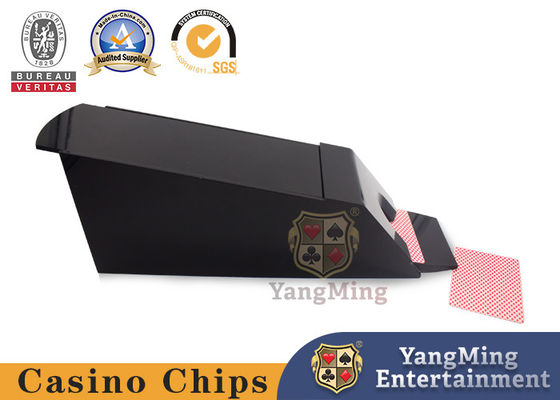 All Black Waterproof Plastic High-end Dealers Manufacturers Personalized Custom Fully Enclosed 8 Deck Card Discard Shoe Il prodotto è di alta qualità