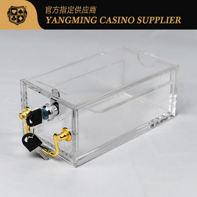 8 paia del baccarat portatile Texas Casino Card Box 10mm Thicknss