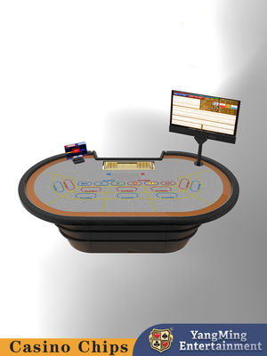 Tavolo da poker a induzione con chip intelligente potenziato di lusso, design del panno da tavolo personalizzabile