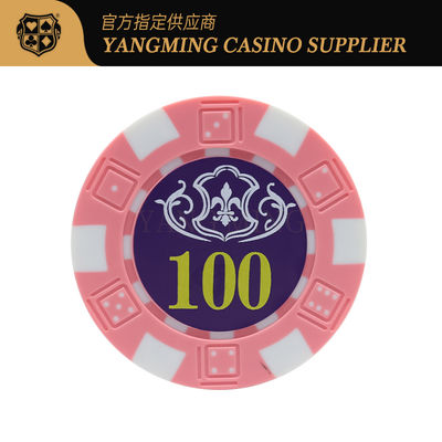 Set di chip da gioco di poker, baccarat, casinò, per intrattenimento casual, con dadi in ABS imitazione USA, vendita all'ingrosso
