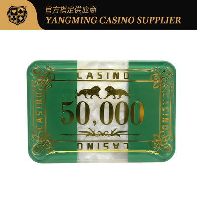 760 pezzi di chip acrilici set di plastica cristallina poker baccarat chip monete