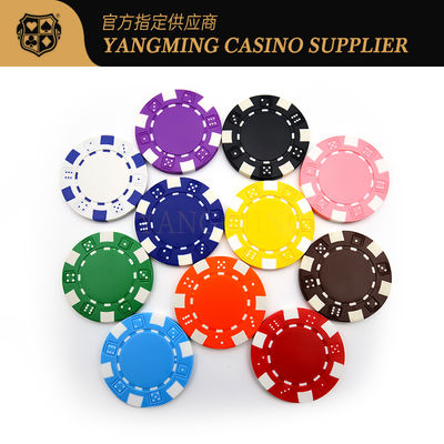 Set di fiches da poker personalizzate con logo in ABS e ceramica da 11,5 grammi, fiches in plastica USA per giochi di poker Texas Club Casino