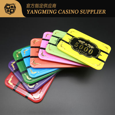 Gettoni personalizzati in acrilico con motivo Drago Tigre Design cristallo plastica Baccarat Poker Table Game