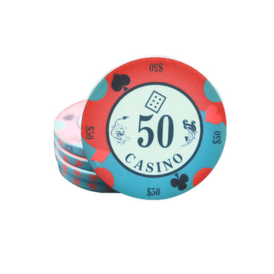 Logo personalizzato Texas Hold'em Antifalsificazione Cartoline di poker in argilla Chips in ceramica Casinò Texas Scacchi Mahjong Sala
