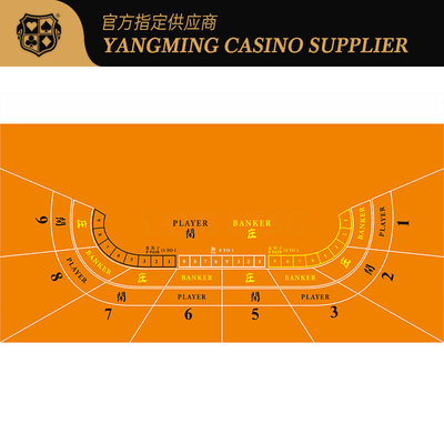 Layout personalizzato per tavolo Baccarat 2400x1400mm per gioco da casinò a 9 giocatori