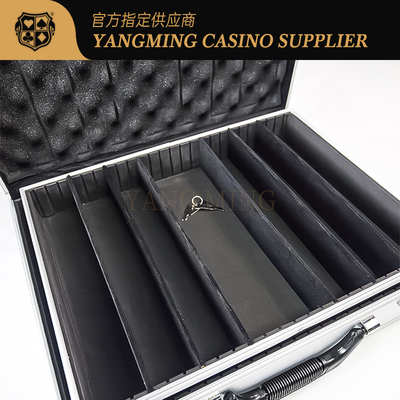 Valigia di alluminio per la mazza Chip Box For 600pcs del metallo del chipset della mazza del casinò