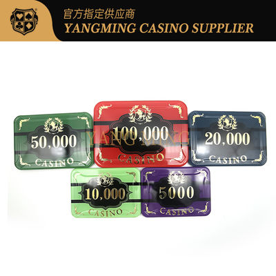 Set di 760 pezzi di fiches in acrilico per Baccarat, Texas Hold'Em, gioco da tavolo con scatola portaoggetti