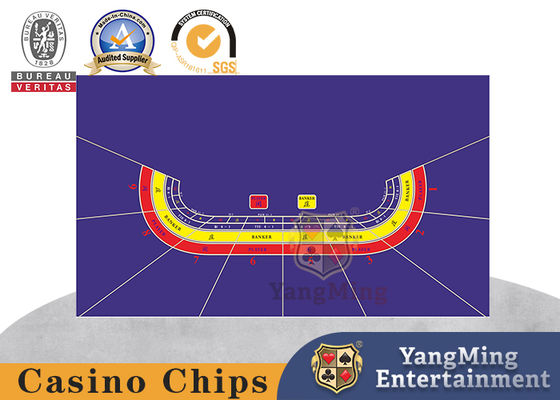 tovaglia impermeabile professionale Texas Hold del gioco di porpora del baccarat 8-Player loro Dragon Tiger HD che stampa disposizione