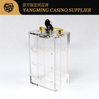 Piattaforme trasparenti piene della fabbrica acrilica le 8 carda le carte da gioco del titolare della carta dei commercianti degli accessori del gioco del casinò del trasportatore