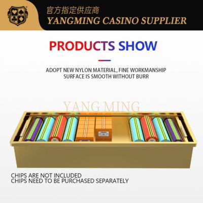 Vassoio per fiches da poker con chiusura a caldo per accessori da gioco di casinò Baccarat Poker