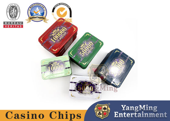 mazza di plastica Chip Set With 760pcs del casinò di spessore di 3.3mm in una scatola interna
