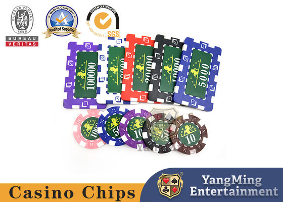 Insieme traslucido di Marco Style Casino Poker Chip con Crystal Clear Texture