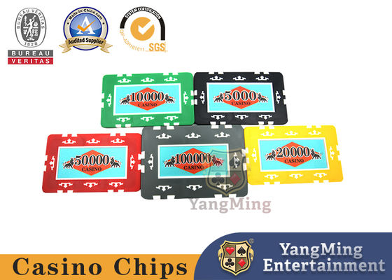 Scatola di plastica di Chips With Custom Logo Dedicated del casinò dell'ABS RFID di spettacolo