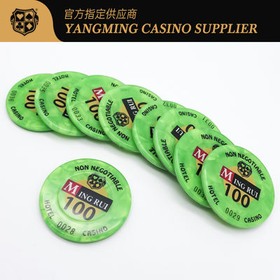 Chip di gioco dell'ABS RFID, numero di sicurezza di Monte Carlo Blackjack Poker Chips With