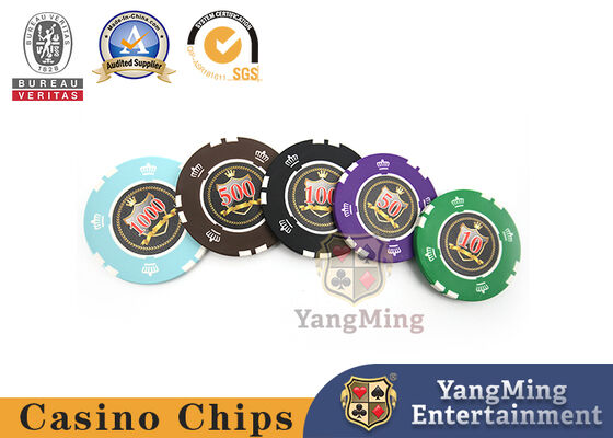 circolare di gioco di Chip Set With Sticker Numbers della mazza di nucleo di ferro 14g