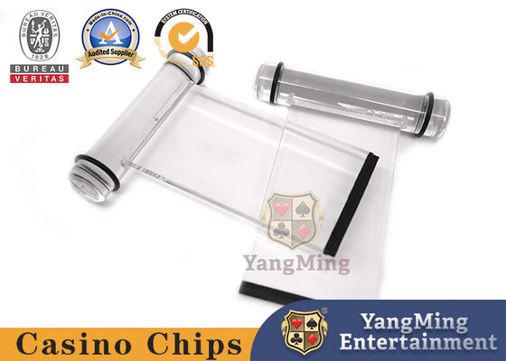 I contanti acrilici scartano la falda del contenitore di metallo degli accessori del tavolo verde della falda