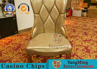 Stile nordico personalizzato Legno Grano Casa Hotel Sedile da pranzo Banchetto Sedia da gioco Sedia da gioco in pelle in microfibra personalizzata