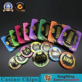 Chip di mazza di gioco del quadrato di codice di RFID/casinò UV personale 12g Chips Set acrilico di rettangolo