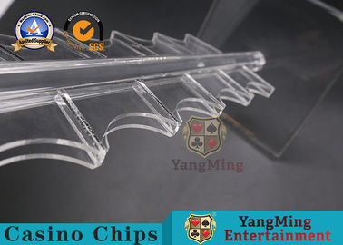 Casinò Acrilico Chips di Poker Trasparenti Cassa Tavolo di Gioco Chips di Plastica Portatore Roulette Casinò Custom Holder