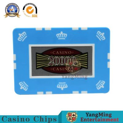 Gambling Club Casino Poker Chip Set ABS Clay Plastic Metal Core