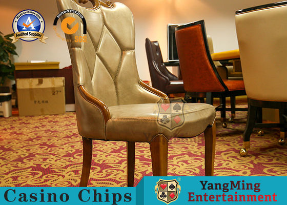 Retro pranzare della quercia presiede il baccarat Texas Club With Soft Backrest di svago