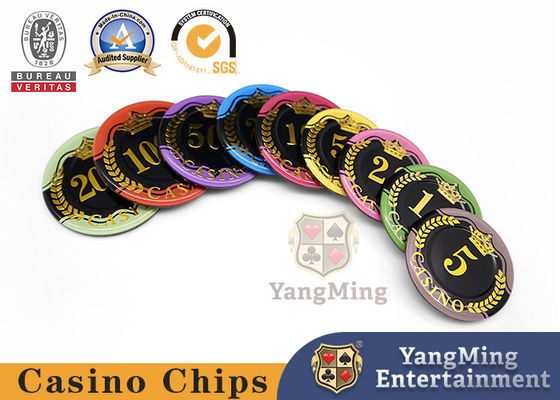 Acrylic High-Temperature Hot Stamping Poker Chips Baccarat Casino Table Games