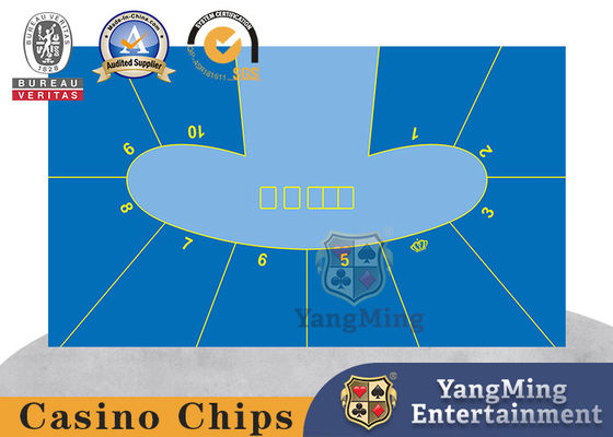 Pea Oval Design di aggiornamento 10 persone Texas Hold'em Tavolo di gioco impermeabile personalizzato