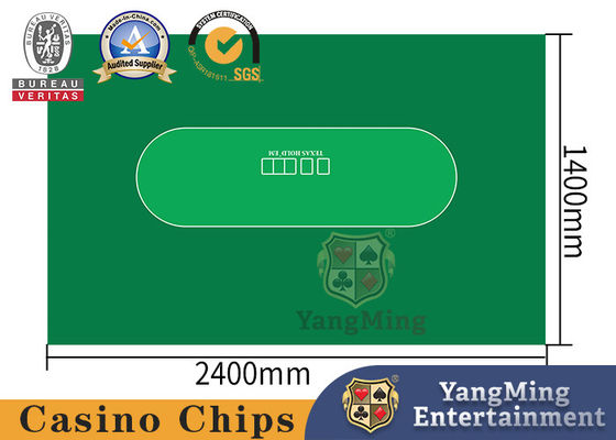 Oval Wordless Printing Esign Custom Texas Holdem Poker Felt Casino Tablecloth