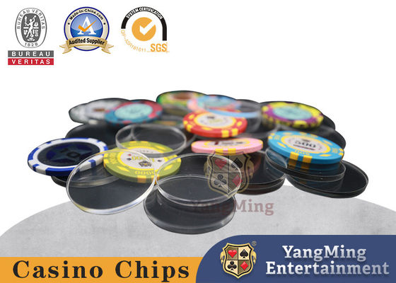 Mazza rotonda 40mm completamente trasparente Chip Divider Spcaer Customizable