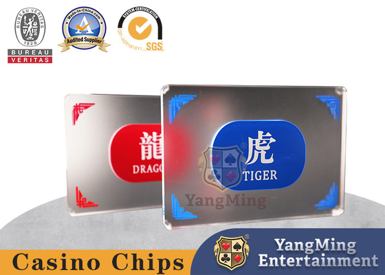 Tabella glassata acrilica traslucida su ordinazione di Dragon Tiger Markers Bottom For Poker
