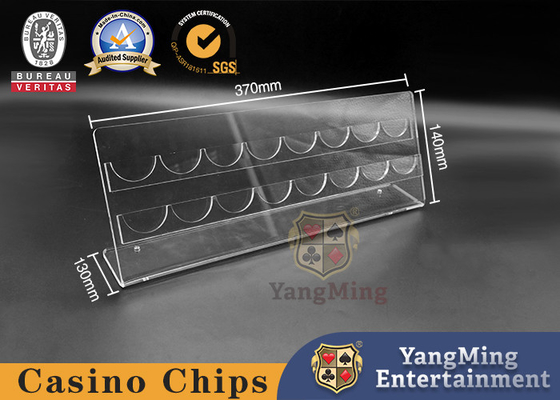 Customized 16 Pieces 2 Rows Horizontal Poker Chip Collector Case