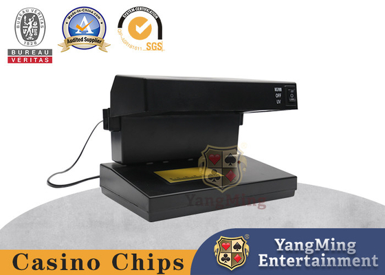 Classic Black Plastic UV Purple Light Poker Chip Code Check Lamp Banconota Detettore di denaro